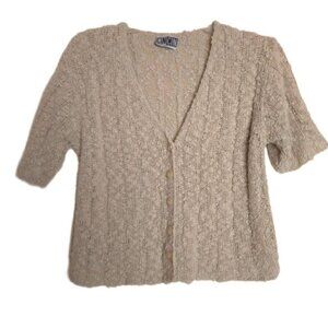 CIN CIN Knit Short‑Sleeve Sweater - Size 2